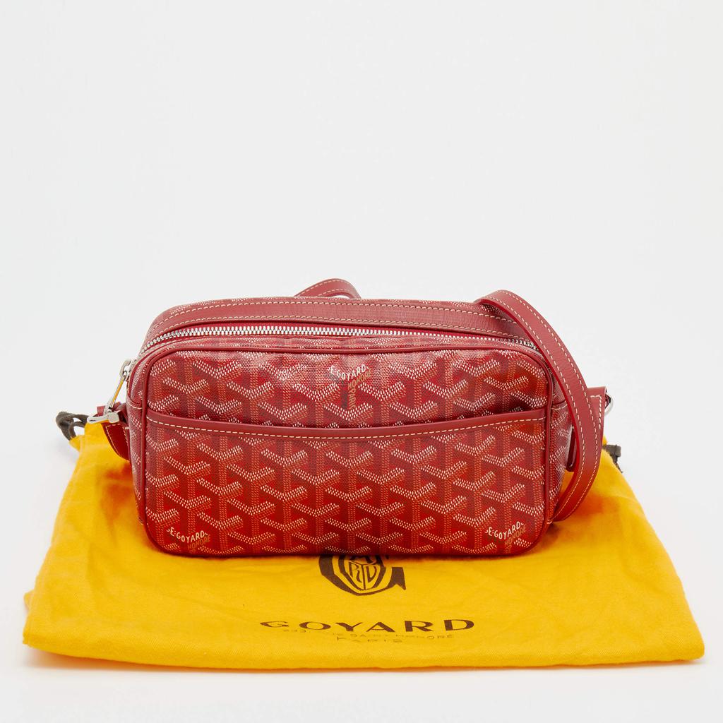 Goyard Red Goyardine Coated Canvas Sac Cap Vert Crossbody Bag商品第9张图片规格展示