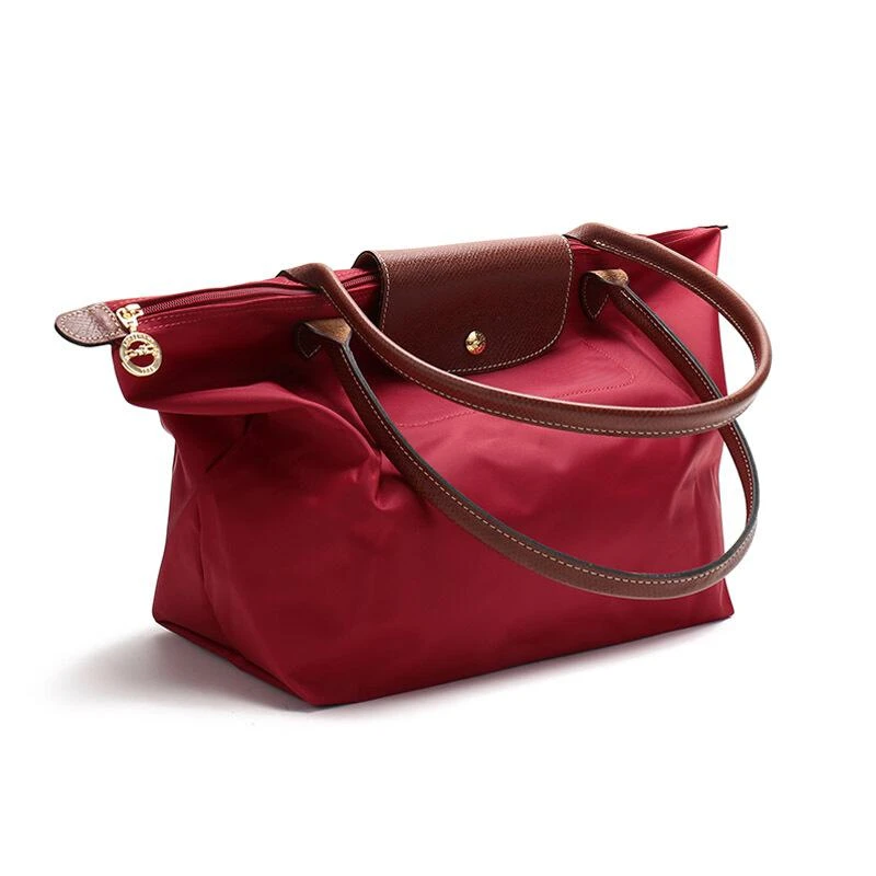 商品[国内直发] Longchamp|珑骧 LONGCHAMP 女士LE PLIAGE系列小号黑色织物长柄可折叠手提单肩包饺子包 L2605 089 001,价格¥548,第4张图片详细描述