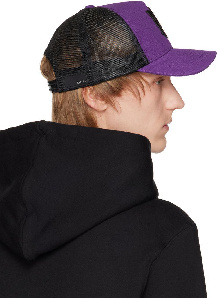 商品AMIRI|Purple & Black Embroidered Cap,价格¥2710,第5张图片详细描述