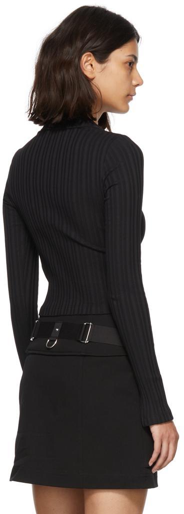 商品Helmut Lang|Black Cotton Long Sleeve Polo,价格¥779,第5张图片详细描述