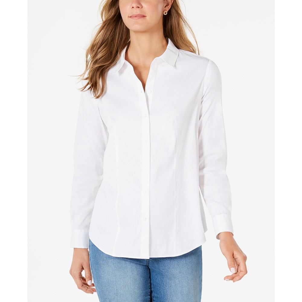 Classic Button-Front Shirt, Created for Macy's商品第1张图片规格展示