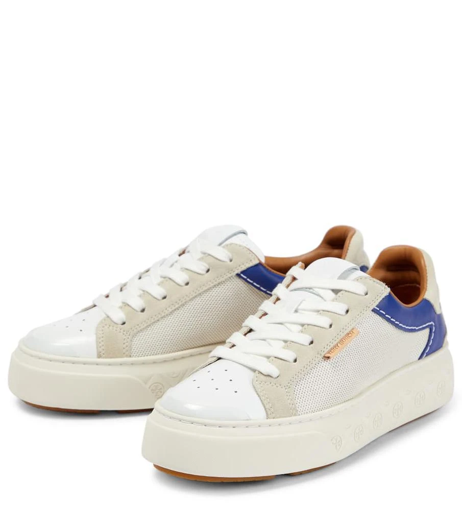 商品Tory Burch|Ladybug leather, suede, and mesh sneakers,价格¥1970,第5张图片详细描述