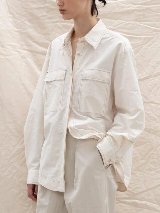 商品RRACE|Stitch Pocket Shirt_Off White,价格¥1246,第2张图片详细描述