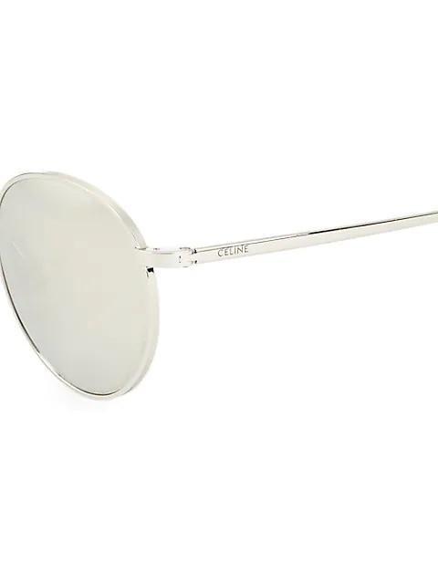 商品Celine|50MM Round Metal Sunglasses,价格¥3078,第5张图片详细描述