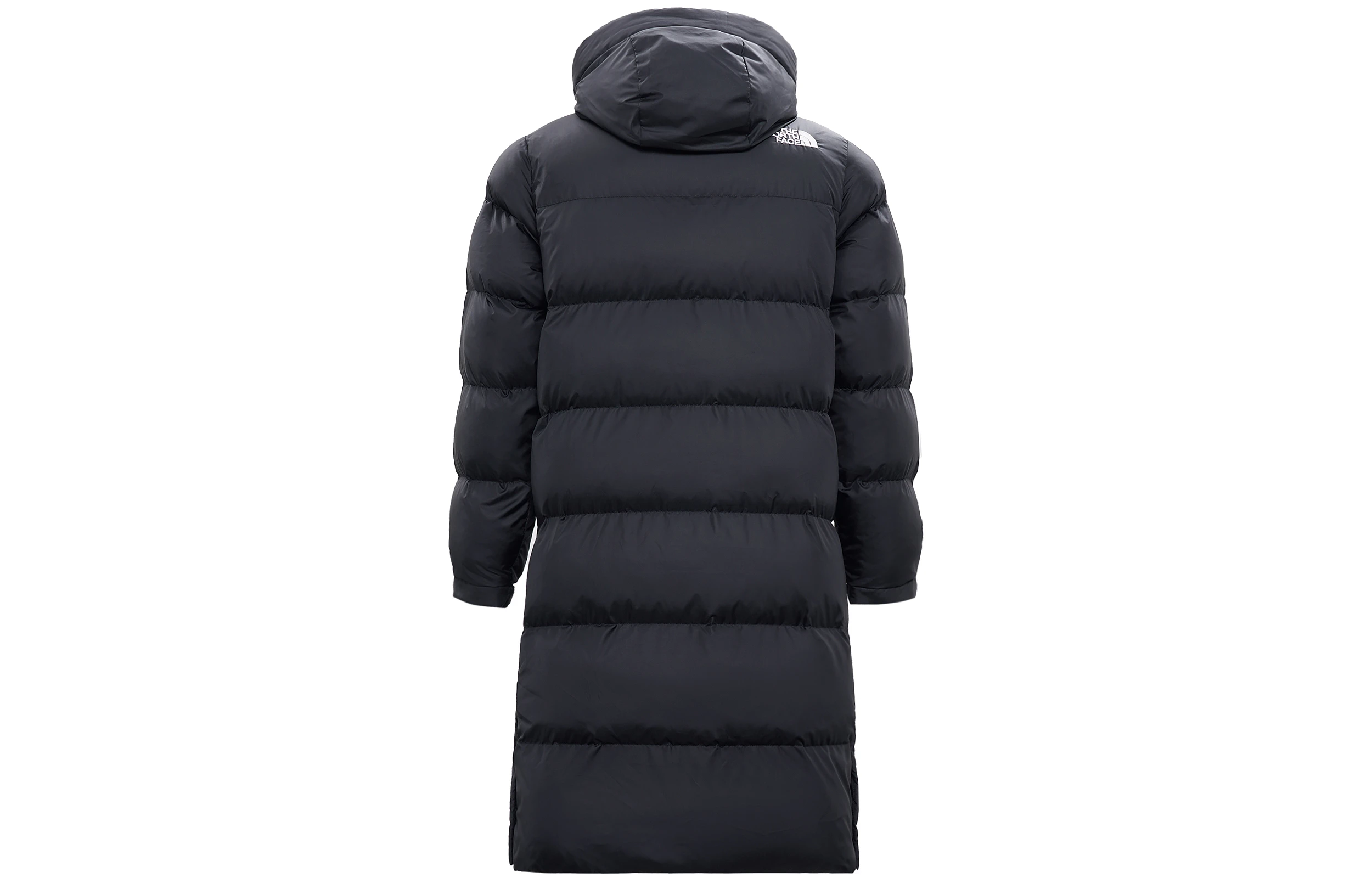 商品[国内直发] The North Face|[预售3天]北面 纯色logo拉链长款连帽面包棉服 男款 黑色,价格¥1938,第3张图片详细描述