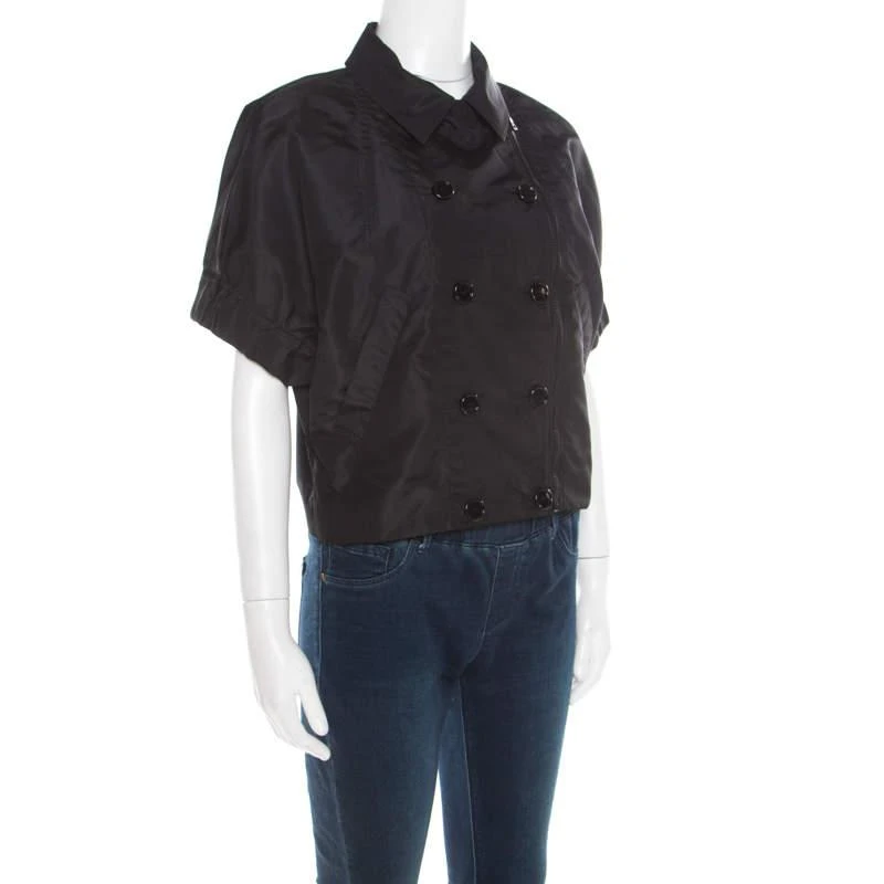 商品[二手商品] Prada|Prada Black Double Breasted Jacket Style Shirt L,价格¥1252,第2张图片详细描述