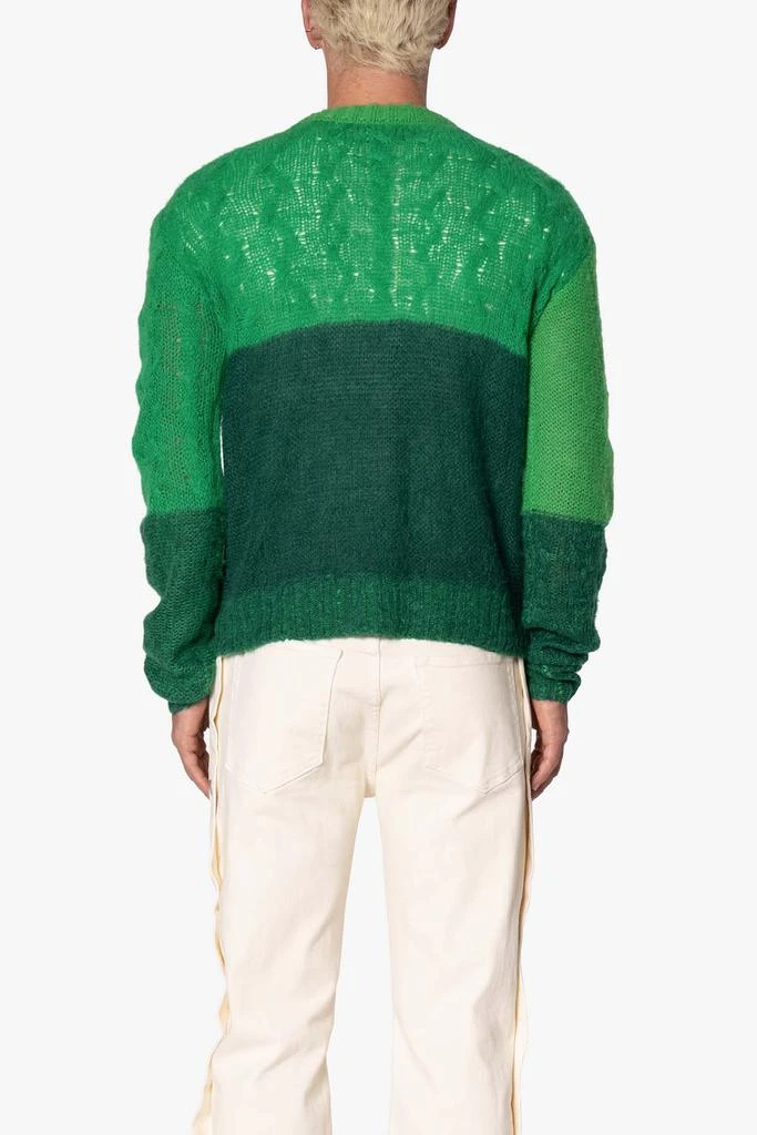 商品MNML|Open Knit Square Sweater - Green,价格¥513,第4张图片详细描述