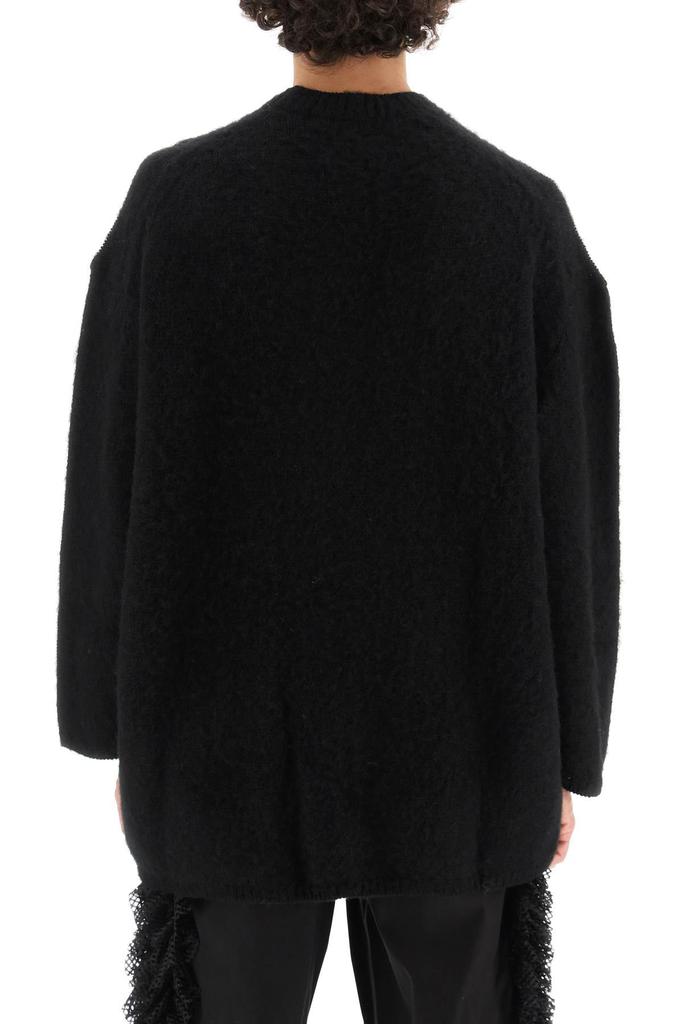Comme des garcons homme plus oversized carded wool sweater with jacquard lettering商品第3张图片规格展示