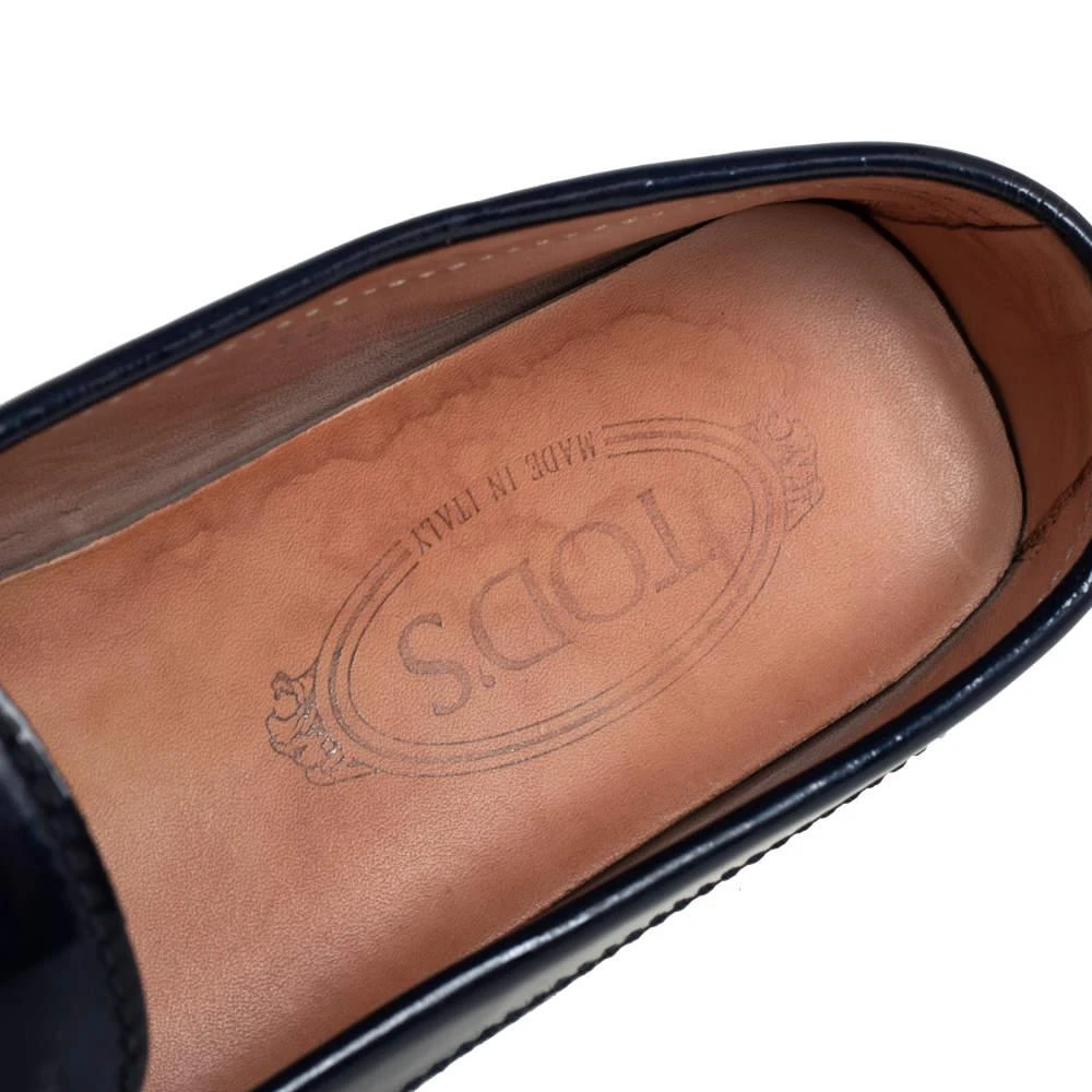 Tod's Blue Patent Leather Slip On Loafers Size 38.5  商品
