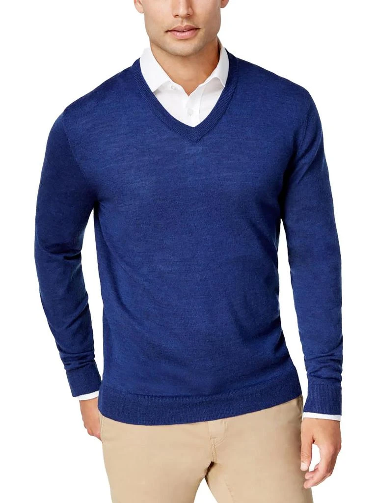 商品Club Room|Mens Merino Wool V-Neck Sweater,价格¥163,第2张图片详细描述
