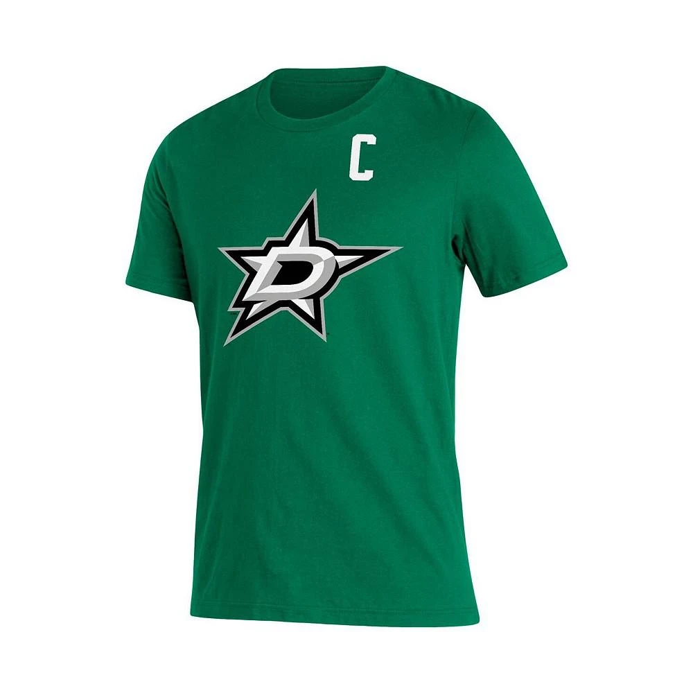 商品Adidas|Men's Jamie Benn Kelly Green Dallas Stars Captain Patch Name & Number T-shirt,价格¥151,第2张图片详细描述