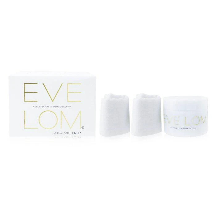 商品EVE LOM|Eve Lom 经典洁颜霜 卸妆洁面霜 全效深层洁净霜 Cleanser 内附2条原装棉布 200ml/6.8oz,价格¥583,第2张图片详细描述