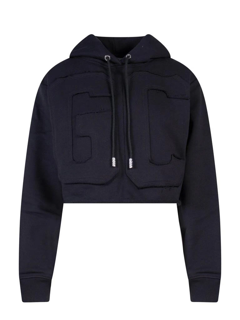 商品GCDS|GCDS Logo Embossed Drawstring Hoodie,价格¥1642,第1张图片