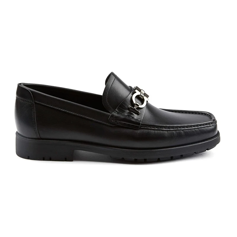SALVATORE FERRAGAMO 男士棕色皮革乐福鞋 0390530 商品
