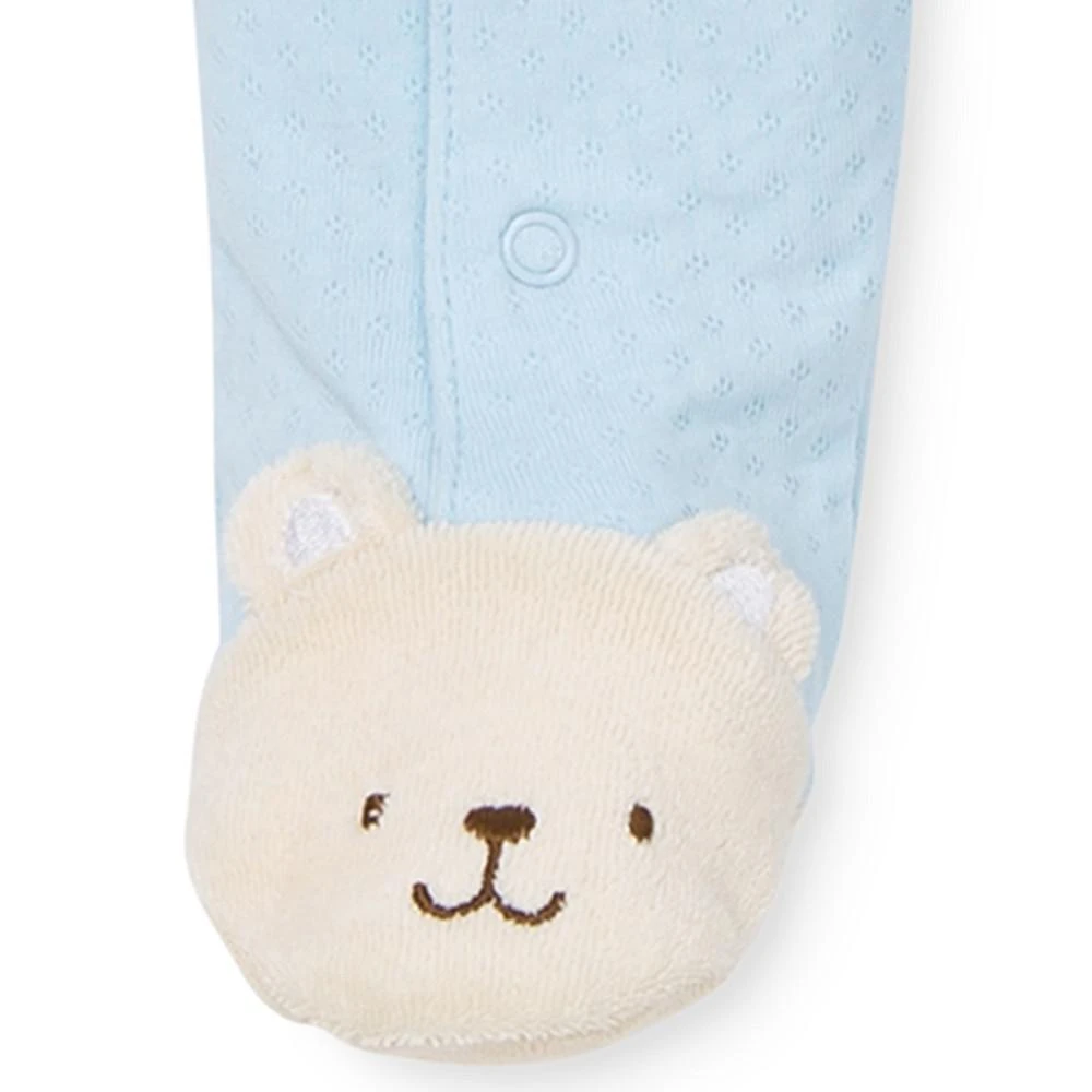 商品Little Me|Baby Boys Cute Bear Snap Close Footed Coverall,价格¥96,第3张图片详细描述