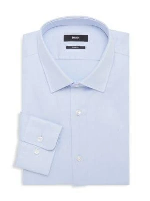 商品Hugo Boss|Sharp-Fit Long-Sleeve Dress Shirt,价格¥525,第1张图片