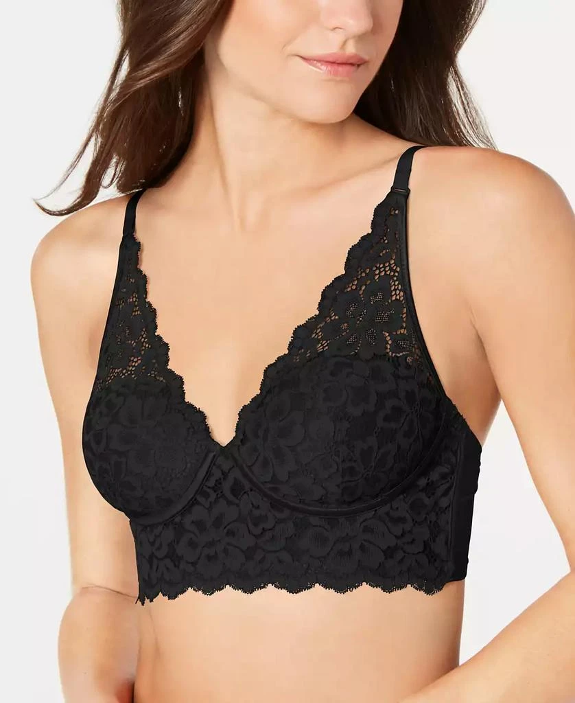 商品Maidenform|Pure Comfort Lace & Mesh Longline Wireless Bralette DM1188,价格¥114,第1张图片