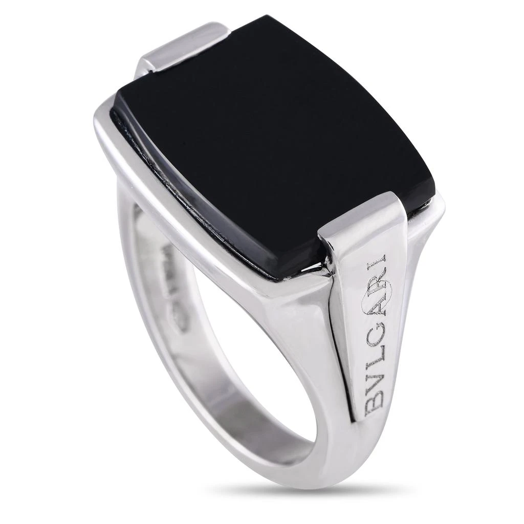 商品[二手商品] BVLGARI|Allegra 18K White Gold Black Onyx Ring,价格¥12704,第1张图片