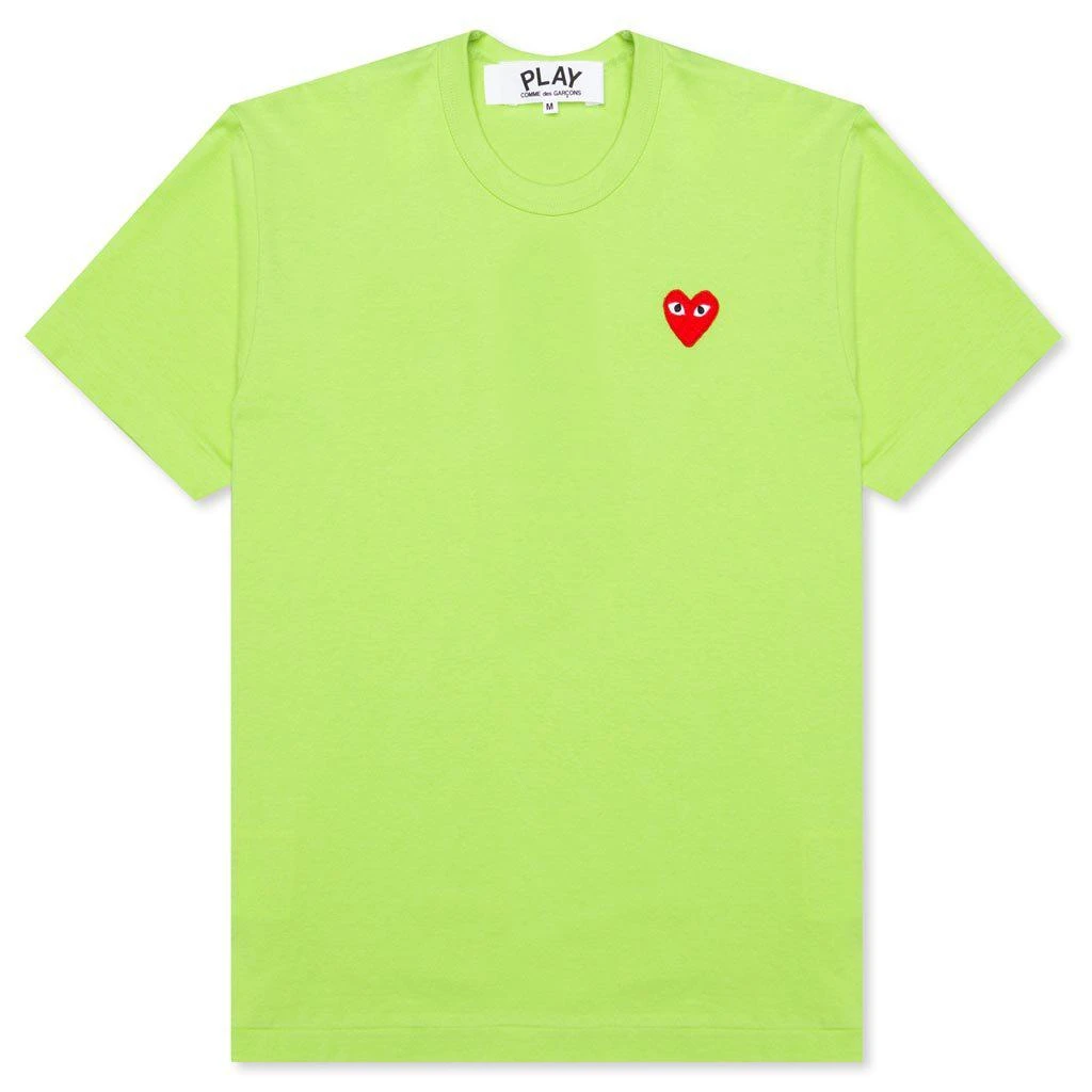 商品Comme des Garcons|Pastelle Red Emblem T-Shirt - Green,价格¥889,第1张图片