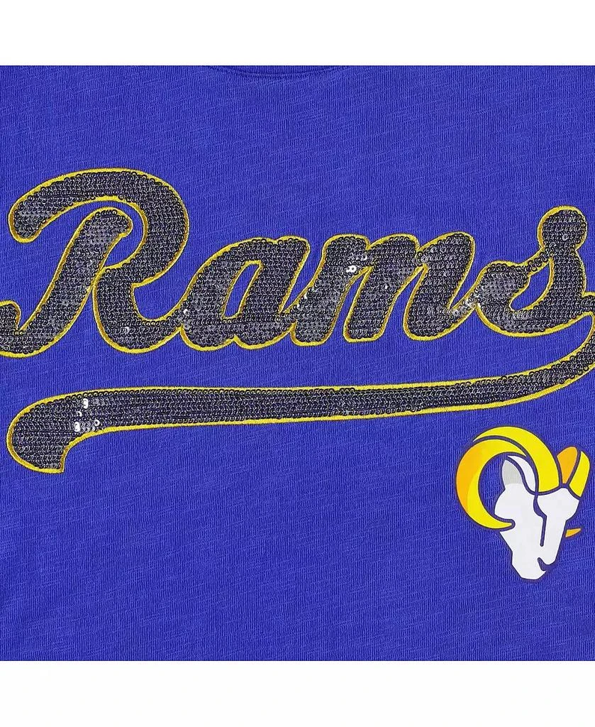 商品Tommy Hilfiger|Women's Royal Los Angeles Rams Justine Long Sleeve Tunic T-shirt,价格¥419,第2张图片详细描述