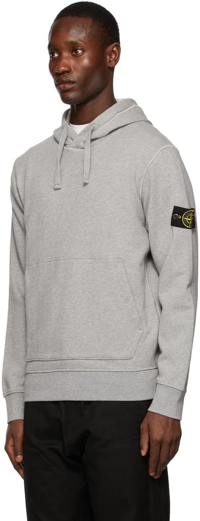 商品Stone Island|Grey Fleece Hoodie,价格¥1522,第4张图片详细描述