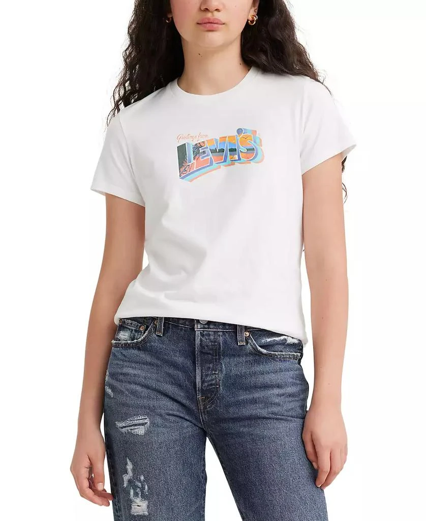 商品Levi's|Trendy Plus Size Perfect Postcard Logo T-Shirt,价格¥150,第1张图片