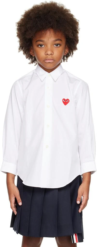 商品Comme des Garcons|白色 Heart 儿童衬衫,价格¥1442,第1张图片