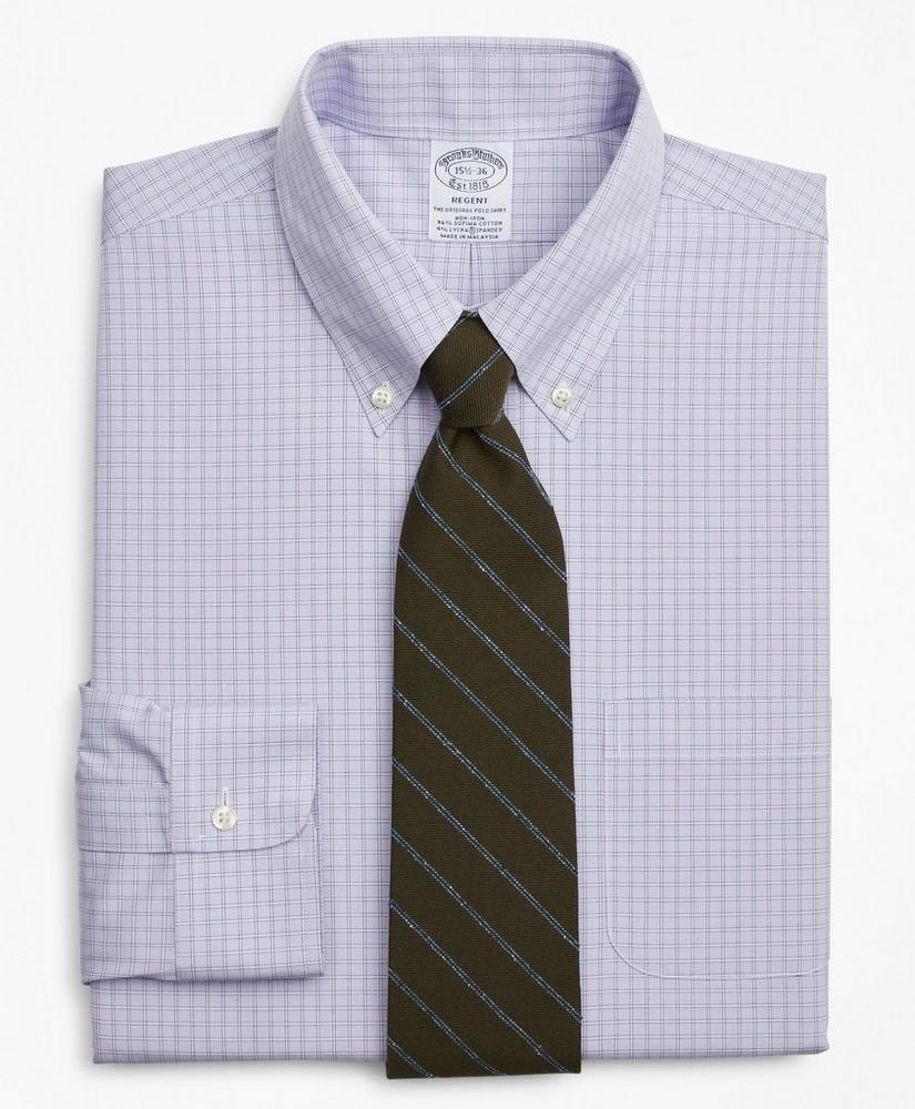 商品Brooks Brothers|Stretch Regent Regular-Fit Dress Shirt, Non-Iron Check,价格¥373,第1张图片