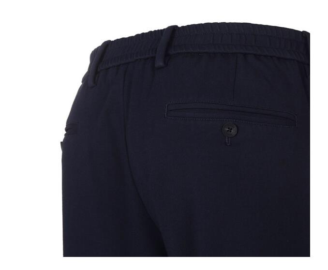 ZEGNA 男士海军蓝色低腰粘纤混纺休闲裤 ZZ369J-VW163-B09商品第4张图片规格展示
