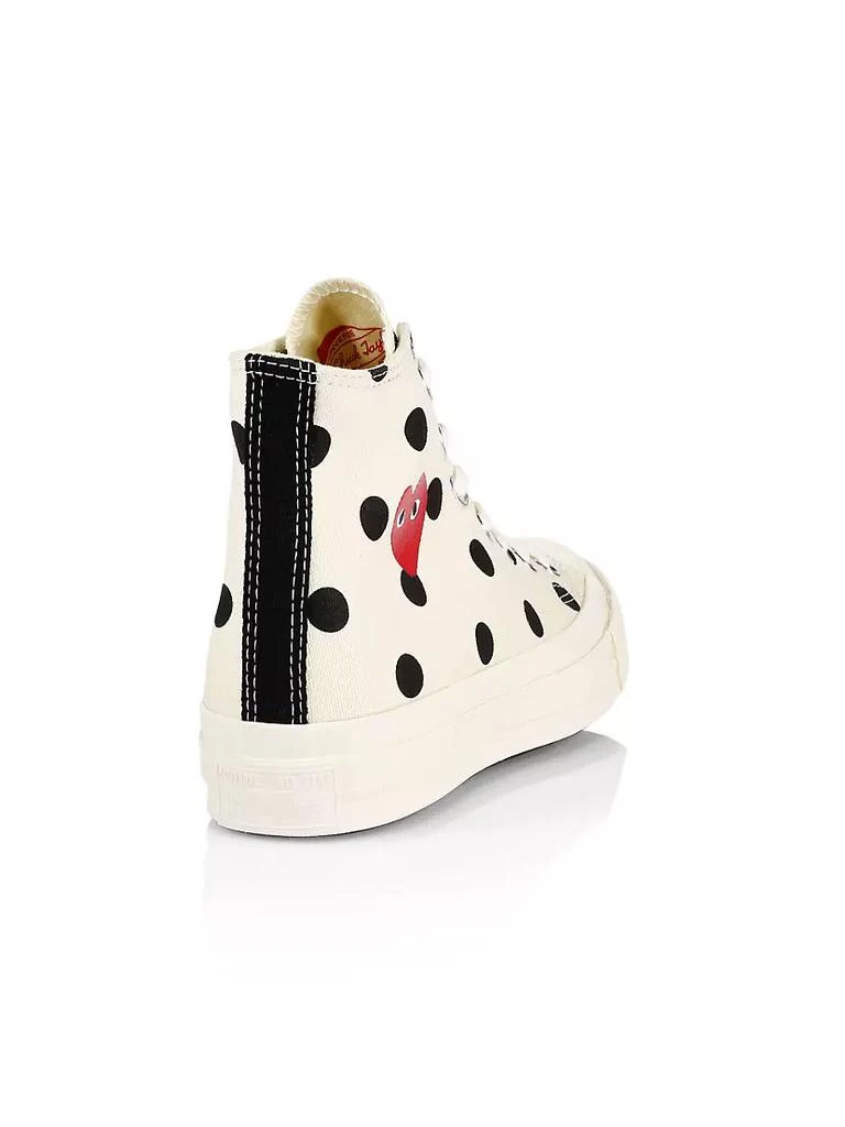 商品Comme des Garcons|Comme des Garcons Play x Converse Polka Dot High-Top Sneakers,价格¥1109,第3张图片详细描述