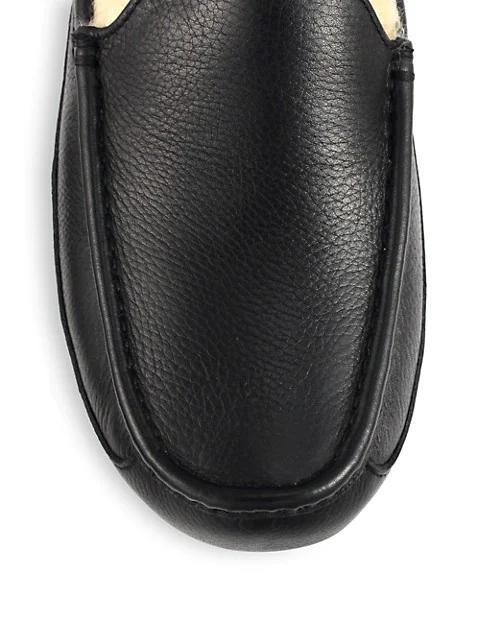 商品UGG|Men's Ascot UGGpure-Lined Leather Slippers,价格¥884,第5张图片详细描述