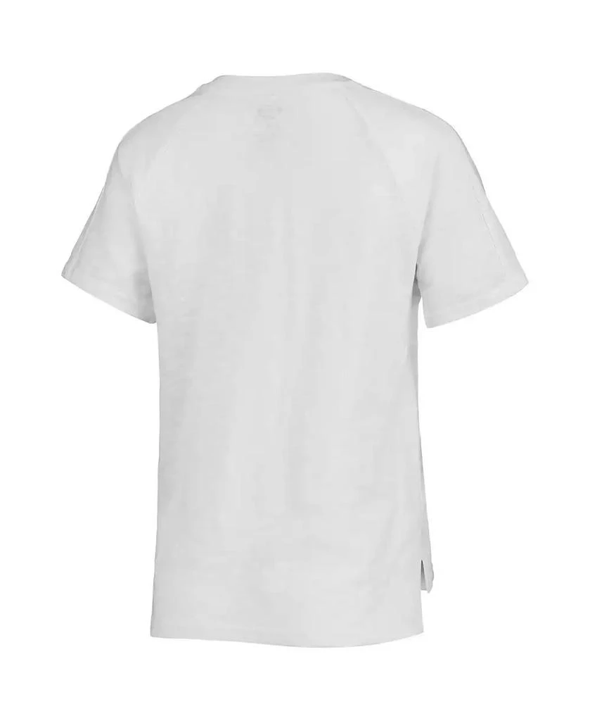 商品Concepts Sport|Women's Charcoal, White Los Angeles Lakers Resurgence Slub Burnout Raglan T-shirt and Shorts Sleep Set,价格¥411,第3张图片详细描述