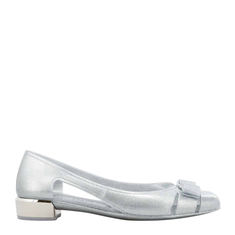 商品Salvatore Ferragamo|SALVATORE FERRAGAMO 银色女士便鞋 03-5656-726366,价格¥1868,第1张图片