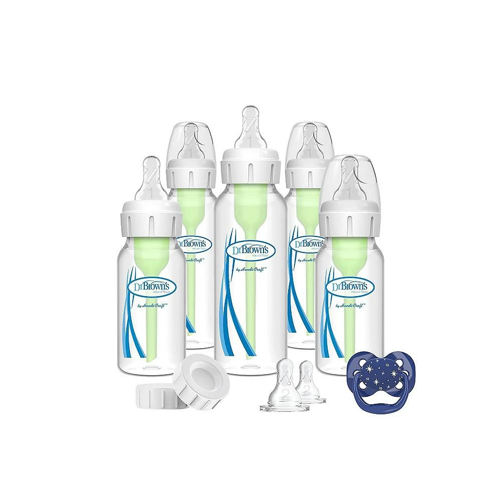 商品Dr. Browns|15 Piece Natural Flow Anti-Colic Options+ Narrow Baby Bottle Gift Set,价格¥326,第1张图片