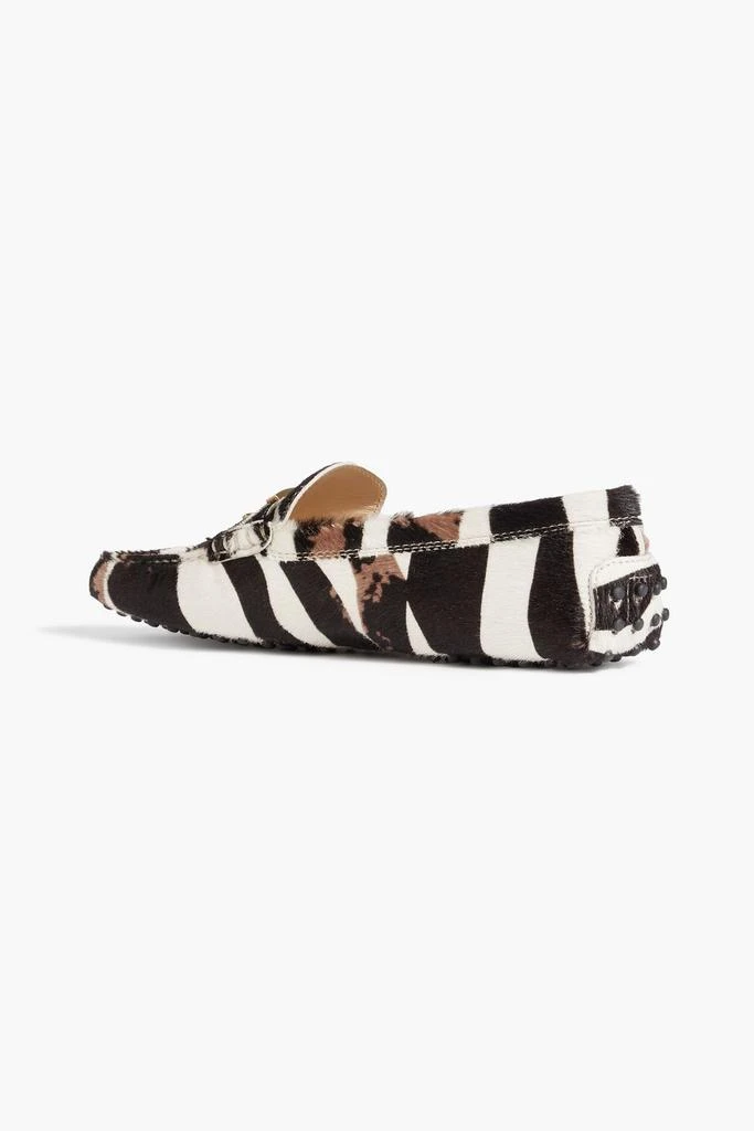 商品Tod's|T Timeless zebra-print calf hair loafers,价格¥1883,第3张图片详细描述