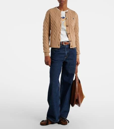 商品Ralph Lauren|羊毛与羊绒绞花针织开衫,价格¥2556,第2张图片详细描述