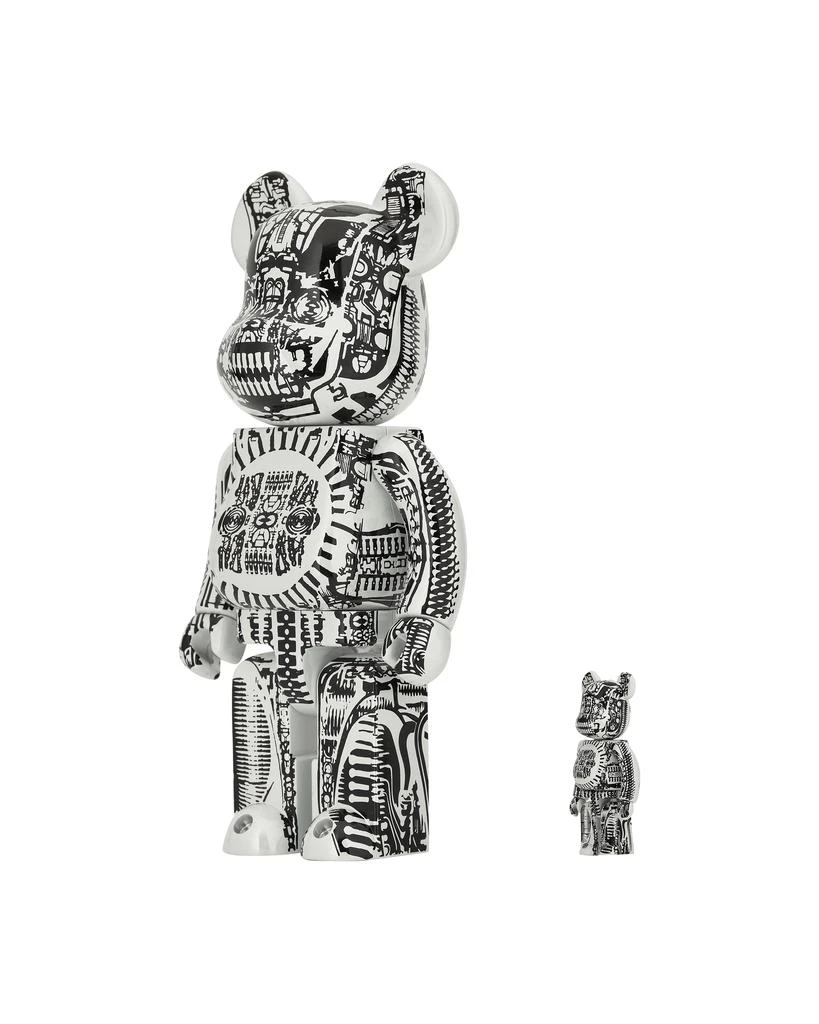 商品Medicom|100% + 400% H.R. Giger Chrome Version Be@rbrick White,价格¥1663,第3张图片详细描述