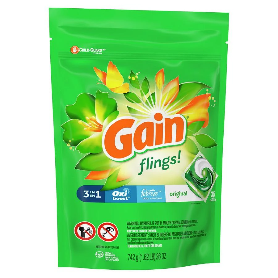 Flings Laundry Detergent Pacs Original 商品