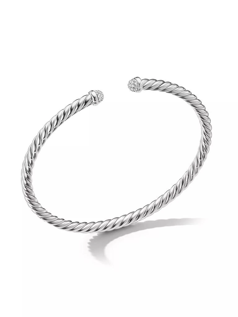 商品David Yurman|Cable Flex Bracelet in 18K White Gold,价格¥21367,第1张图片