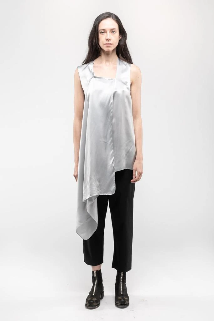 商品ANN DEMEULEMEESTER|ANN DEMEULEMEESTER Scarf Collar Top In Silver,价格¥1379,第2张图片详细描述