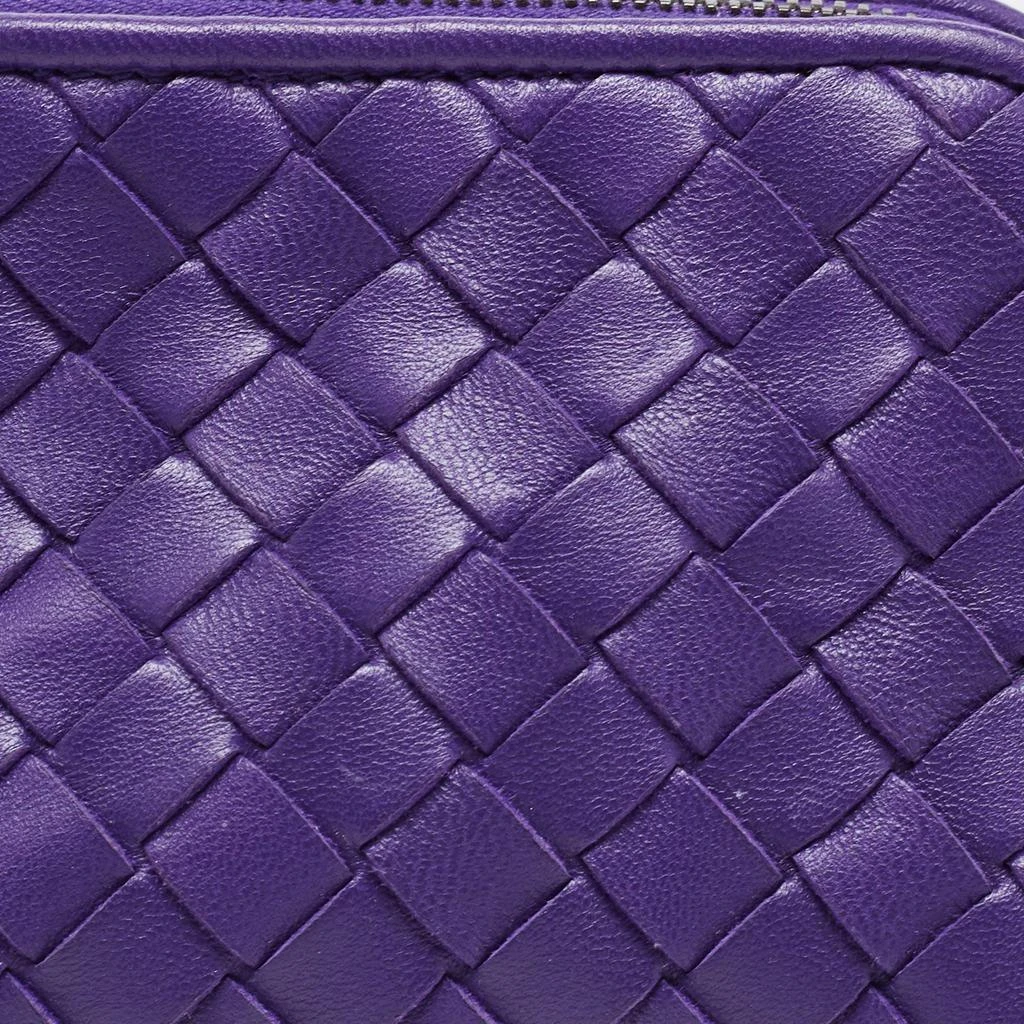 商品[二手商品] Bottega Veneta|Bottega Veneta Purple Intrecciato Leather Zip Purse,价格¥2795,第5张图片详细描述