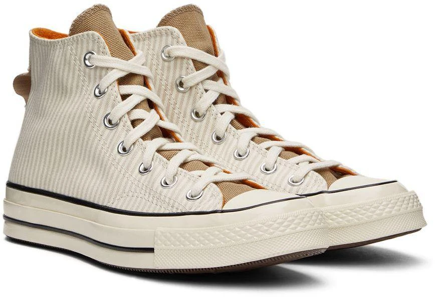 商品Converse|Off-White & Beige Chuck 70 High-Top Sneakers,价格¥165,第4张图片详细描述