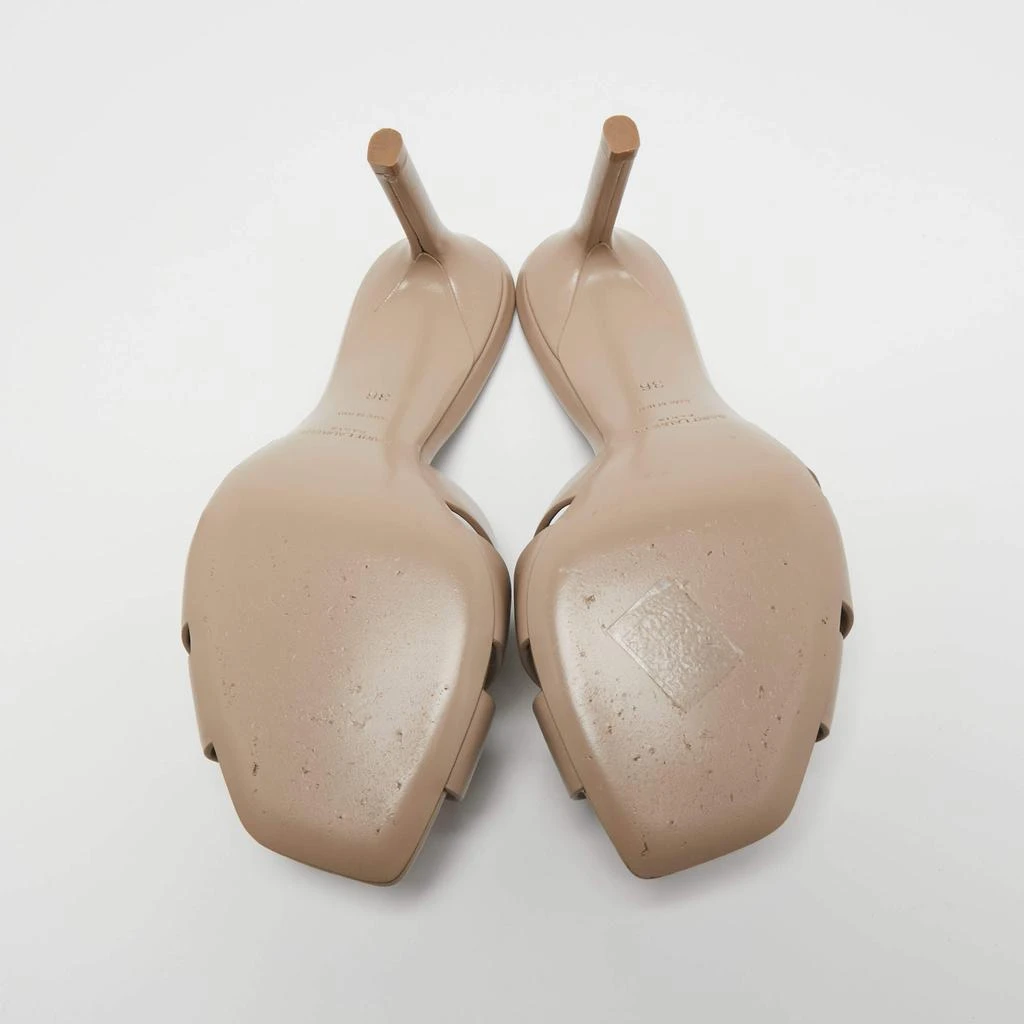 Yves Saint Laurent Beige Leather Tribute Sandals Size 36 商品