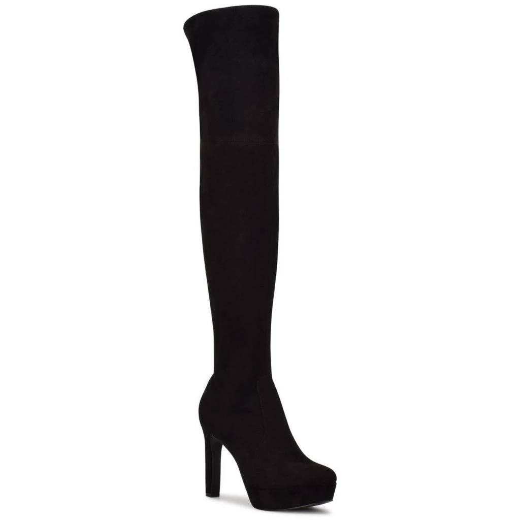 商品Nine West|Nine West Womens Gotcha 2 Zipper Platforms Knee-High Boots,价格¥131,第1张图片