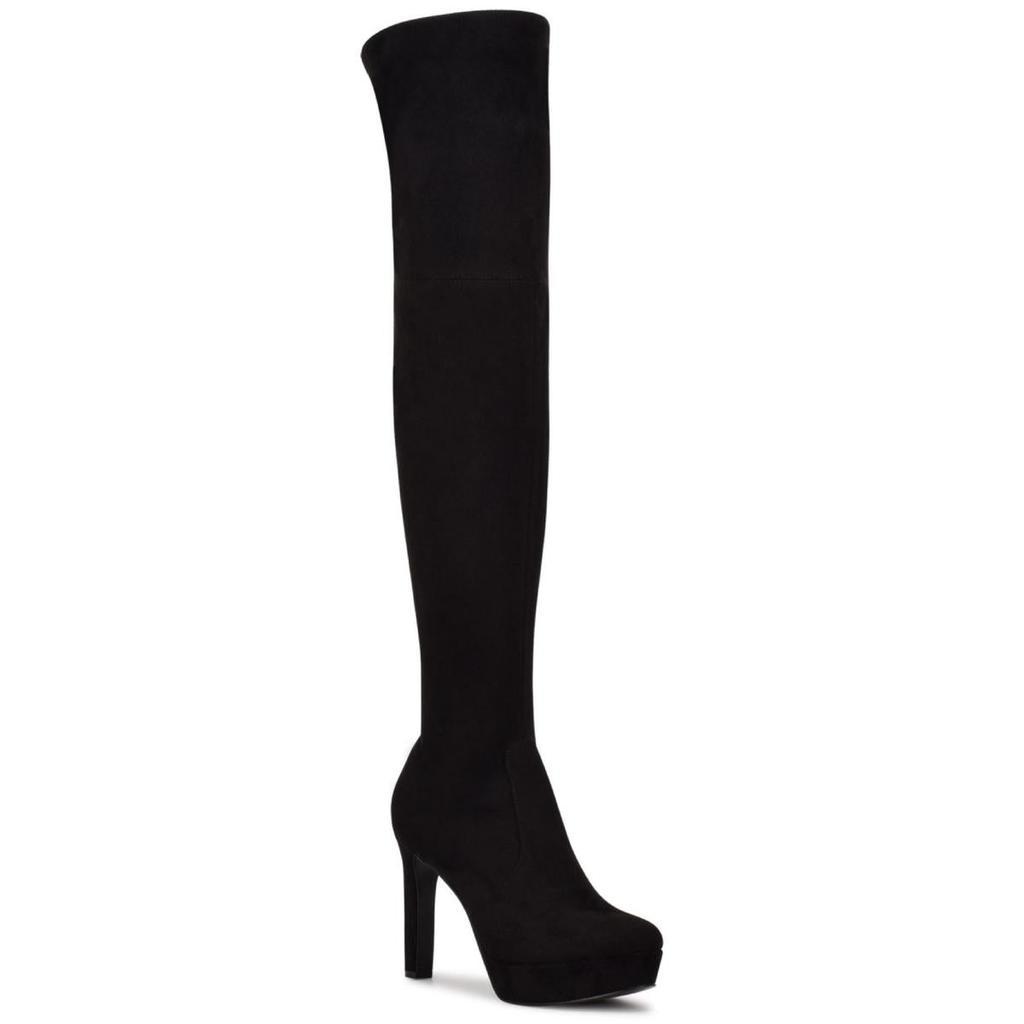 商品Nine West|Nine West Womens Gotcha 2 Suede Platforms Knee-High Boots,价格¥906,第3张图片详细描述