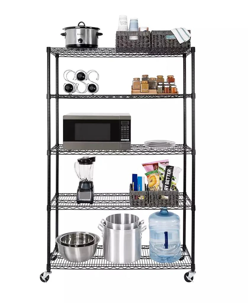 UltraDurable 5-Tier NSF Steel Wire Shelving, 48" W x 18" D x 75" H 商品