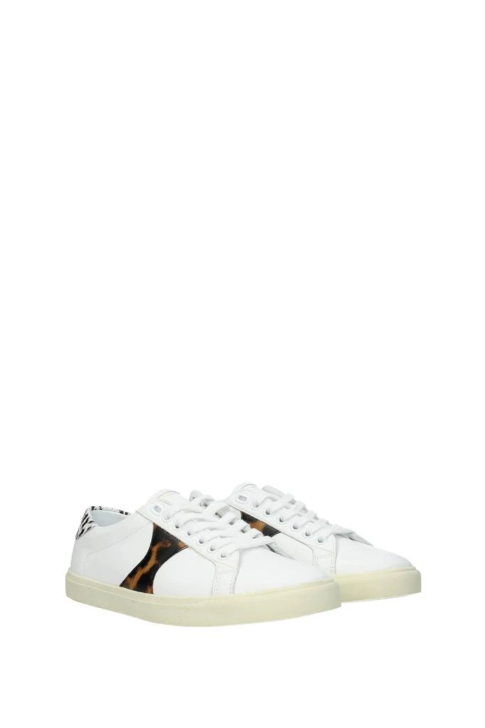 商品Celine|Sneakers triomphe Leather White Leopard,价格¥1636,第2张图片详细描述