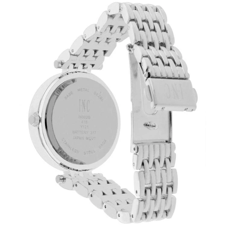 商品INC International|Women's Silver-Tone Bangle Bracelet Watch Gift Set 34mm IN002SLV, Created for Macy's,价格¥520,第3张图片详细描述