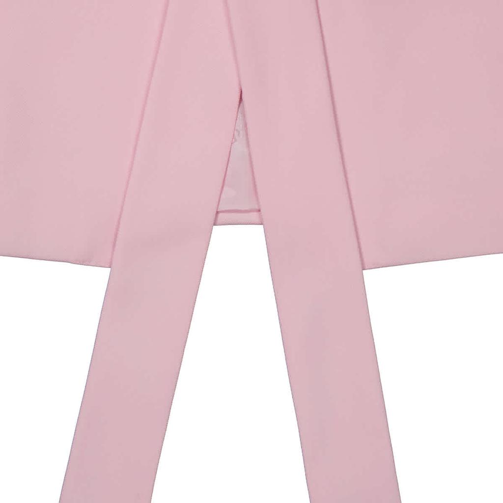 Ladies Pale Candy Pink Exaggerated-Lapel Blazer商品第3张图片规格展示