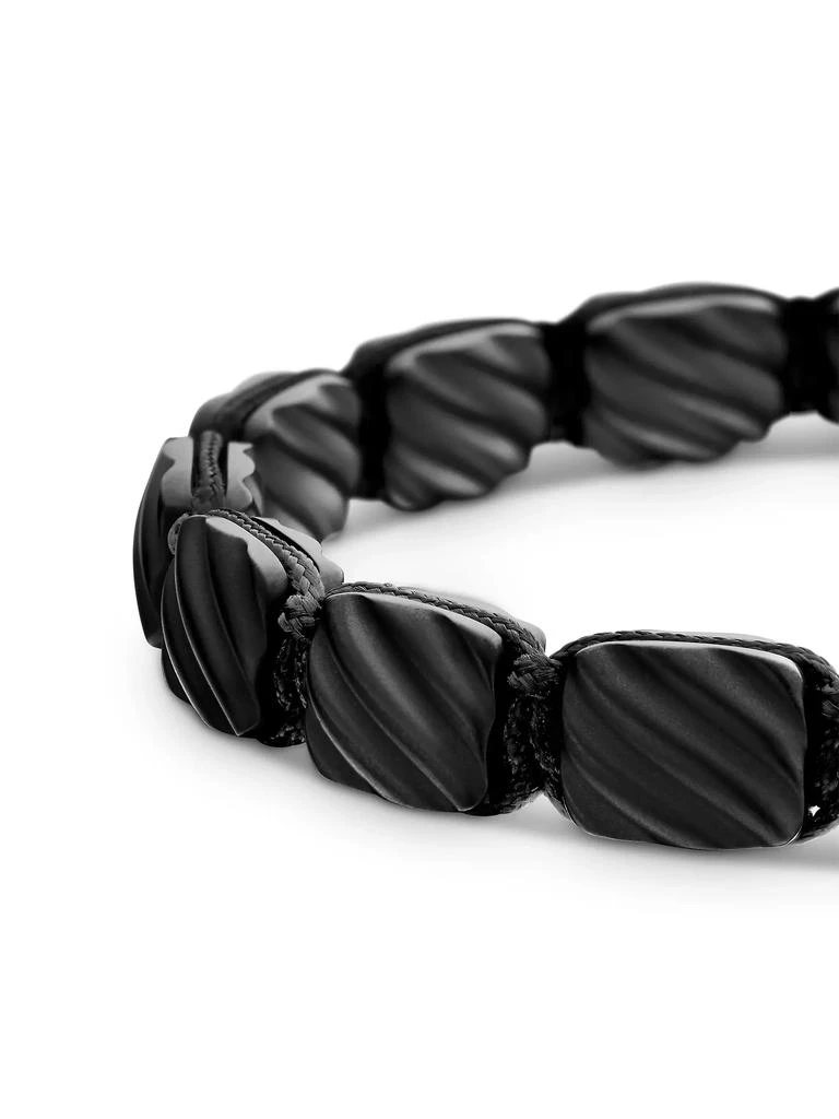 Sculpted Cable Woven Tile Bracelet in Titanium 商品